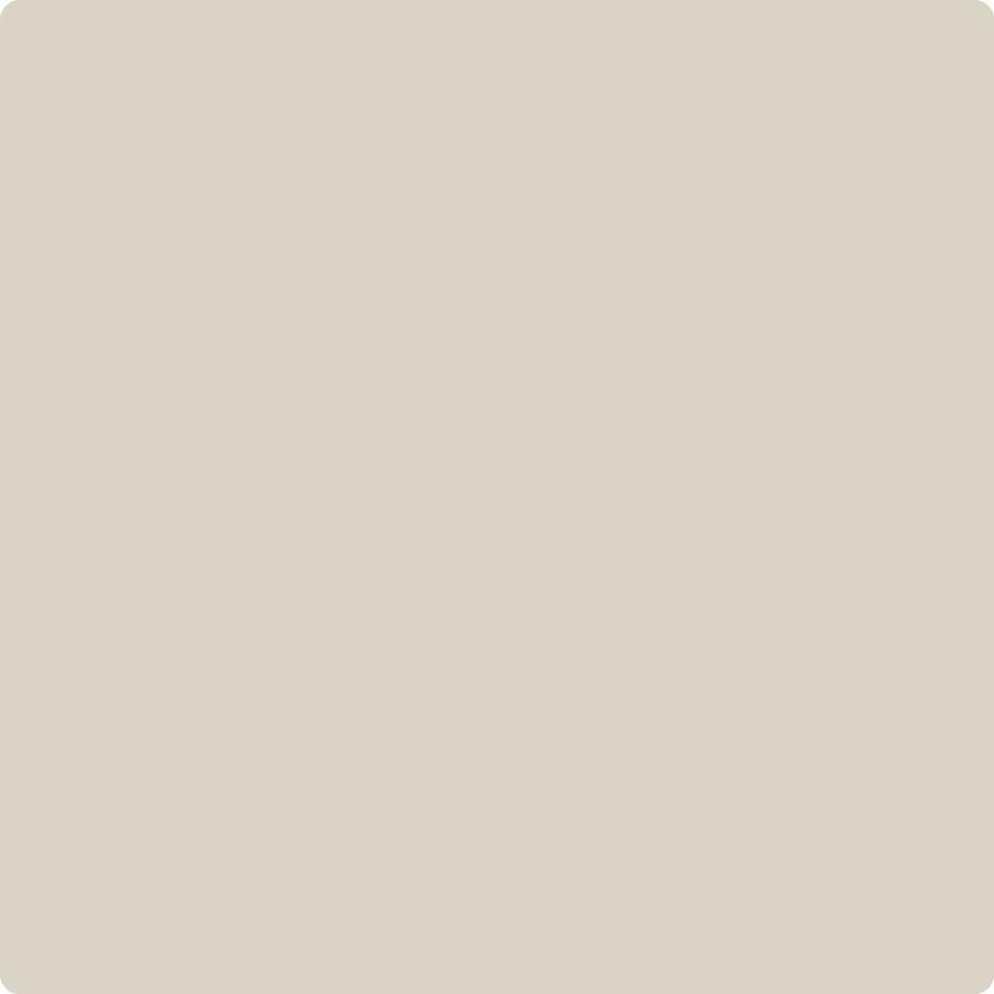 Benjamin Moore Color HC-173 Edgecomb Gray wet, dry color sample.