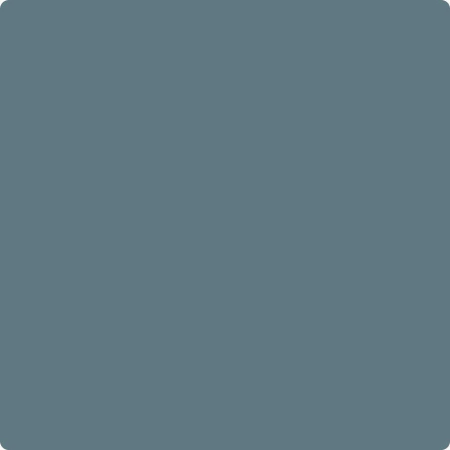 Benjamin Moore Color HC-191 Hamilton Blue wet, dry color sample.