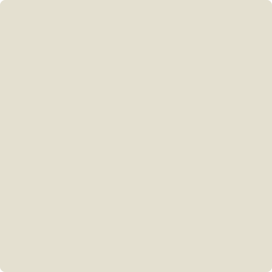 Benjamin Moore Color OC-142 Sail Cloth wet, dry color sample.