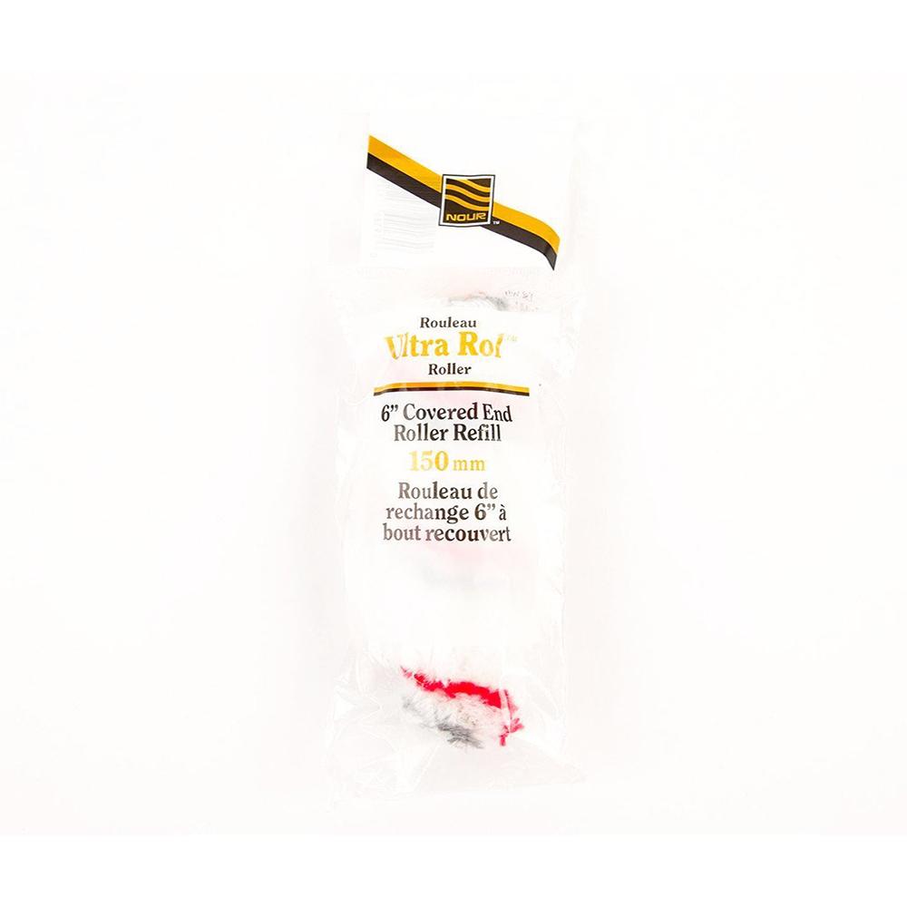 Nour Ultra Rol™ 4" Roller Refills - Red-Grey Stripe (Single)